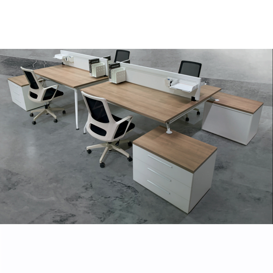 Verimli çalışma için tasarlanmış ikili workstation G:180 cm D:150 cm Y:75 cm