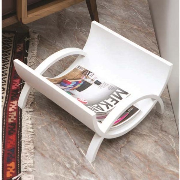Beyaz Lake Cilalı Gazetelik Beyaz Lake Cilalı Ahşap Gazetelik
