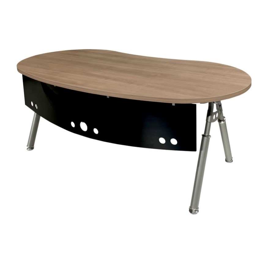 Oval Formlu Yönetici Masası ,Metal Ayaklı Yönetici Masası