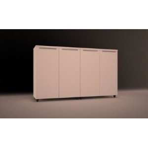 Ahşap Personel Dosya Dolabı - 160x40x122h